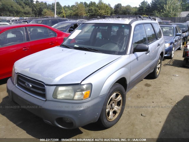 JF1SG63613H723911 - 2003 SUBARU FORESTER 2.5X SILVER photo 2