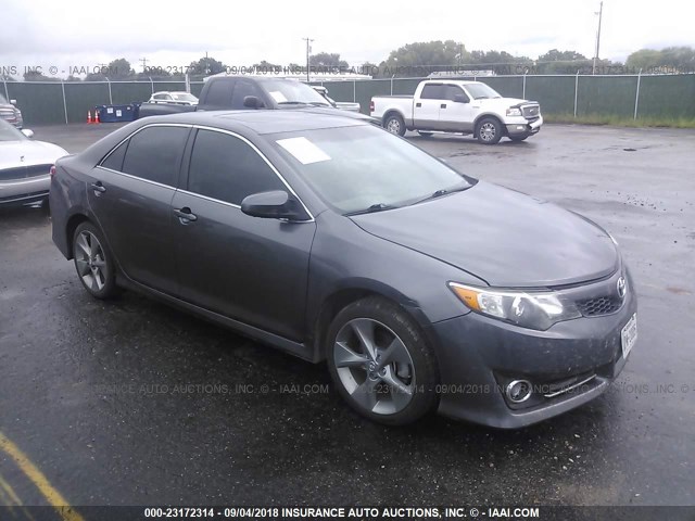 4T1BK1FK4DU536431 - 2013 TOYOTA CAMRY SE/XLE GRAY photo 1