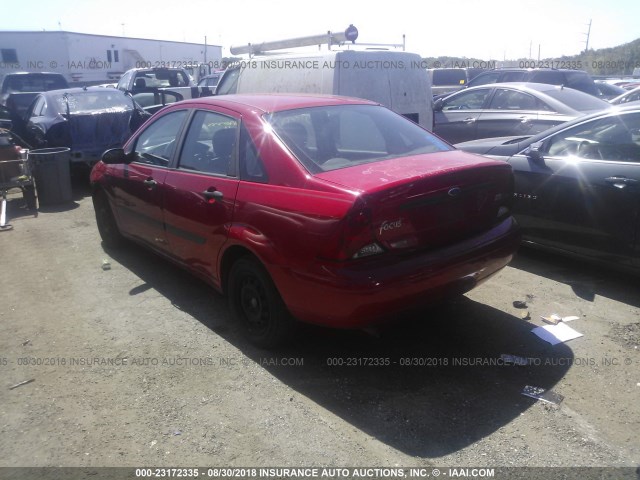 1FAFP33P82W214725 - 2002 FORD FOCUS LX RED photo 3