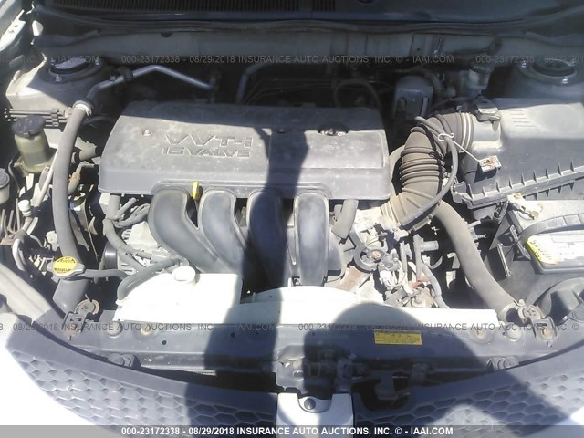 5Y2SL62894Z458207 - 2004 PONTIAC VIBE ვერცხლისფერი ფოტო 10