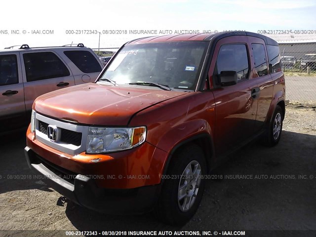 5J6YH18349L002677 - 2009 HONDA ELEMENT LX ORANGE photo 2