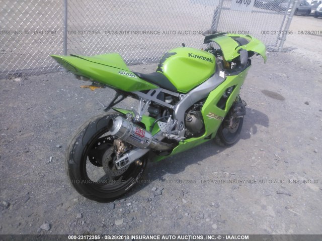 JKAZX4K143A003038 - 2003 KAWASAKI ZX600 K1 GREEN photo 4