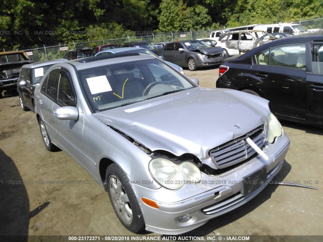 WDBRF61J45A661000 - 2005 MERCEDES-BENZ C 240 SILVER photo 1