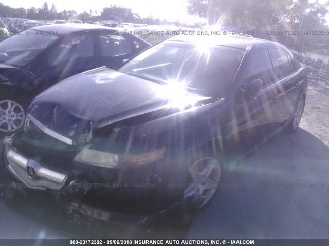 19UUA66265A063178 - 2005 ACURA TL BLACK photo 2