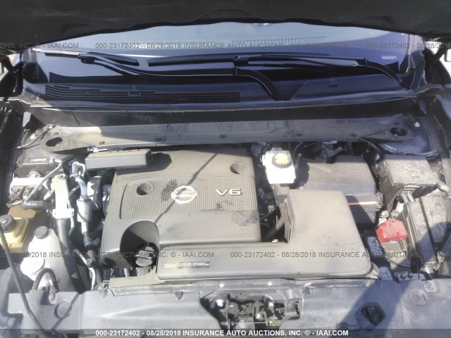 5N1AR2MM9GC626556 - 2016 NISSAN PATHFINDER S/SV/SL/PLATINUM GRAY photo 10