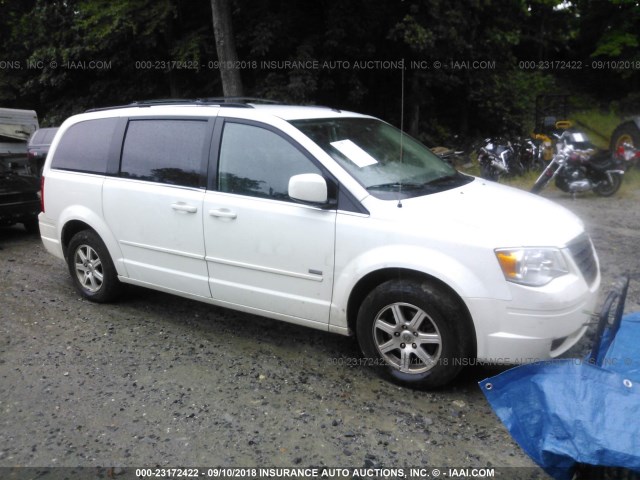2A8HR54P78R839280 - 2008 CHRYSLER TOWN & COUNTRY TOURING WHITE photo 1
