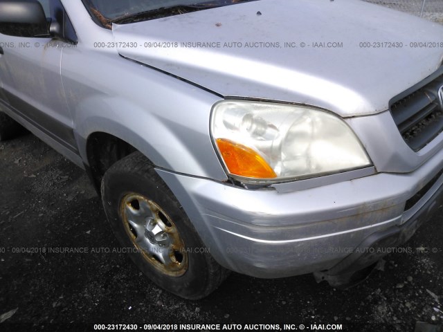 2HKYF181X5H558758 - 2005 HONDA PILOT LX SILVER photo 6