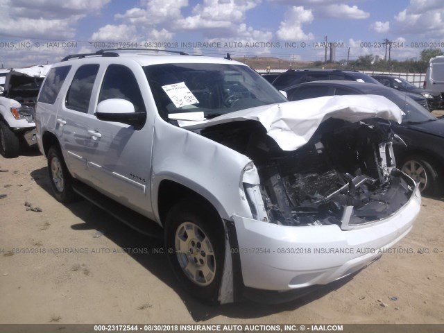 1GNSCBE01DR288303 - 2013 CHEVROLET TAHOE C1500 LT WHITE photo 1