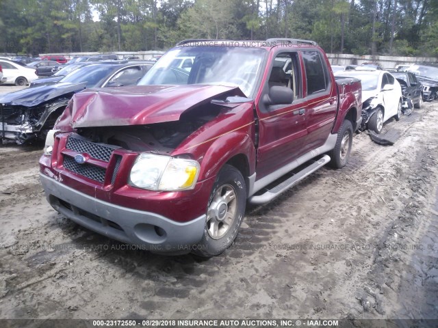 1FMZU67E93UA59766 - 2003 FORD EXPLORER SPORT TR  RED photo 2