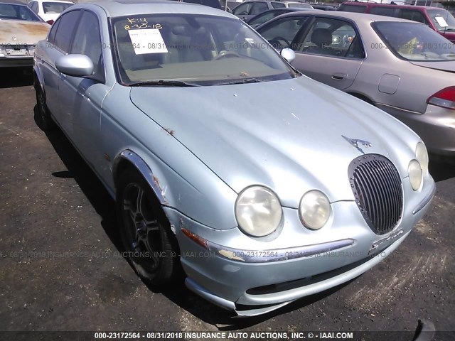 SAJEA01U03HM80567 - 2003 JAGUAR S-TYPE Light Blue photo 1