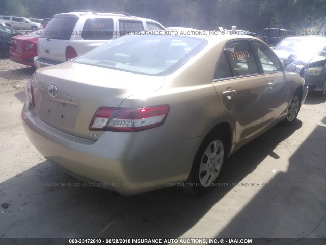 4T1BF3EK2AU013194 - 2010 TOYOTA CAMRY SE/LE/XLE ბეჟი ფოტო 4