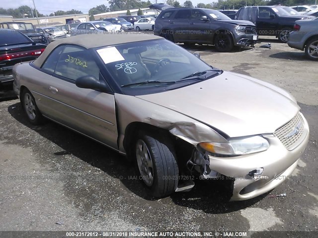 3C3EL55H3YT316245 - 2000 CHRYSLER SEBRING JXI GOLD photo 1