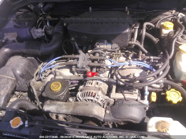 JF1SF65502H716096 - 2002 SUBARU FORESTER S BLUE photo 10