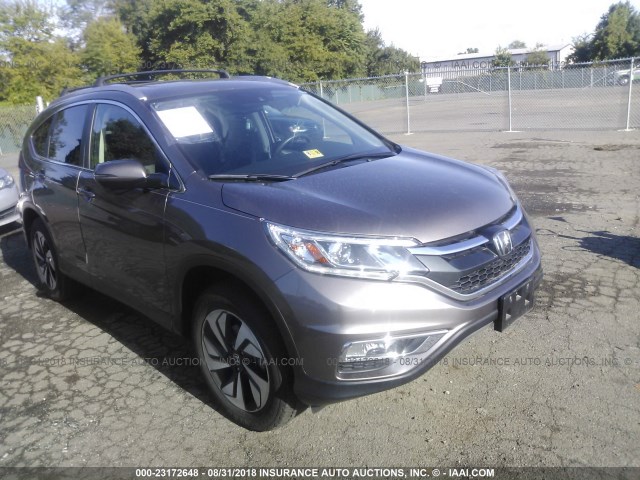 5J6RM4H9XGL108389 - 2016 HONDA CR-V TOURING BEIGE photo 1