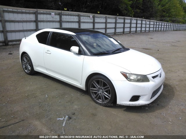 JTKJF5C77B3016599 - 2011 TOYOTA SCION TC WHITE photo 1