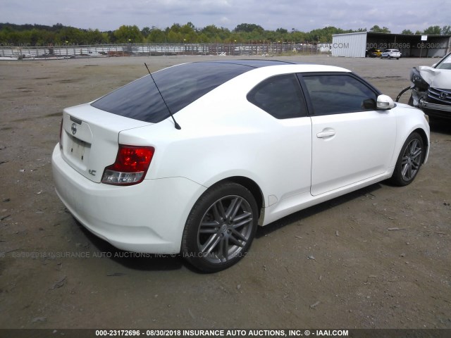 JTKJF5C77B3016599 - 2011 TOYOTA SCION TC 白色 照片 4