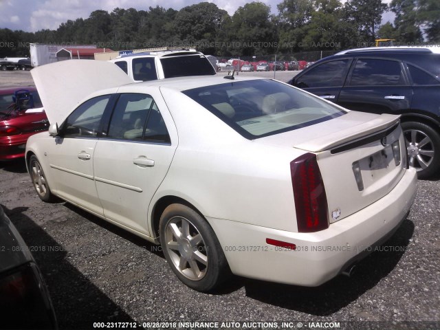 1G6DW677550161167 - 2005 CADILLAC STS WHITE photo 3