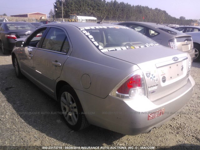 3FAHP08178R246783 - 2008 FORD FUSION SEL SILVER photo 3