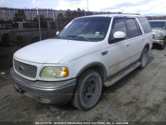 1FMRU17L82LA16154 - 2002 FORD EXPEDITION EDDIE BAUER WHITE photo 2