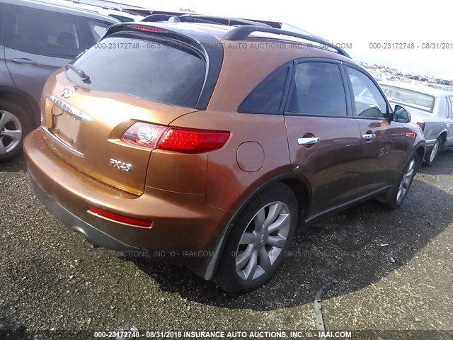 JNRBS08W63X404606 - 2003 INFINITI FX45 橙色 照片 4