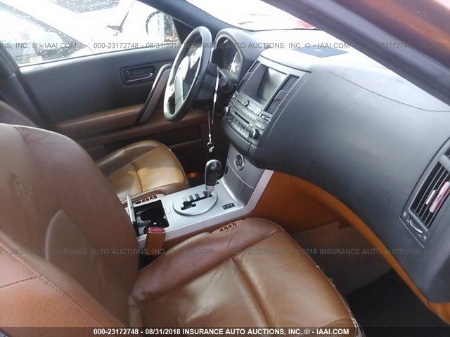 JNRBS08W63X404606 - 2003 INFINITI FX45 橙色 照片 5