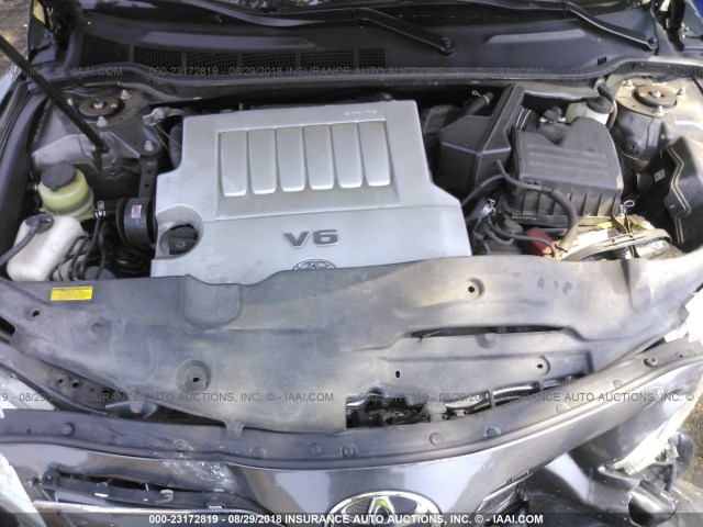 4T1BK3EK6AU112256 - 2010 TOYOTA CAMRY SE/LE/XLE GRAY photo 10