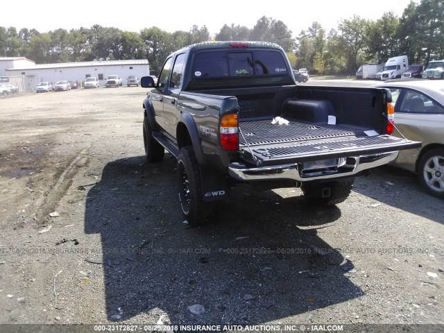 5TEHN72NX1Z831786 - 2001 TOYOTA TACOMA DOUBLE CAB GREEN photo 3