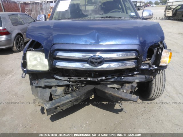 5TBRT34143S375368 - 2003 TOYOTA TUNDRA ACCESS CAB SR5 BLUE photo 6