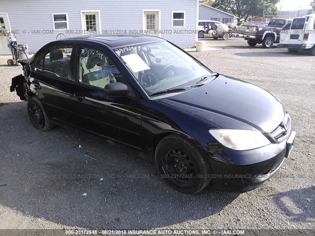 1HGES267X5L003642 - 2005 HONDA CIVIC EX 黑色 照片 1