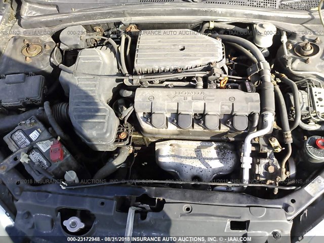 1HGES267X5L003642 - 2005 HONDA CIVIC EX 黑色 照片 10