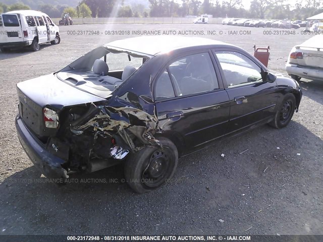 1HGES267X5L003642 - 2005 HONDA CIVIC EX 黑色 照片 4
