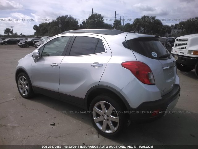 KL4CJDSB3EB598087 - 2014 BUICK ENCORE PREMIUM SILVER photo 3