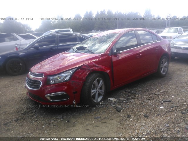 1G1PF5SB8G7128764 - 2016 CHEVROLET CRUZE LIMITED LT RED photo 2