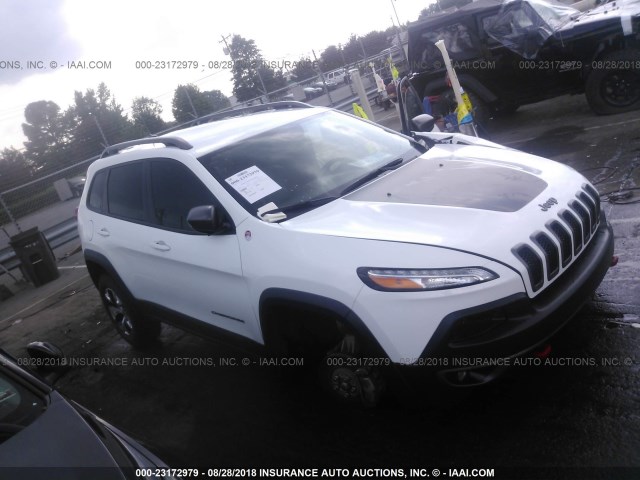 1C4PJMBS7GW220681 - 2016 JEEP CHEROKEE TRAILHAWK WHITE photo 1