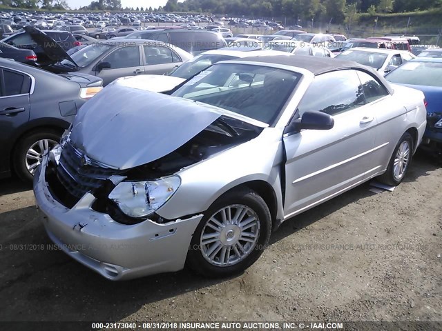 1C3LC45K98N231049 - 2008 CHRYSLER SEBRING SILVER photo 2