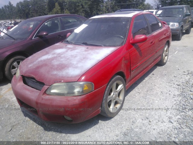 3N1AB51D73L721343 - 2003 NISSAN SENTRA SE-R SPEC V RED photo 2