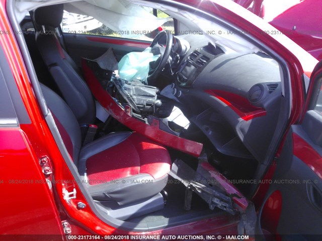 KL8CE6S97DC533666 - 2013 CHEVROLET SPARK 2LT RED photo 5