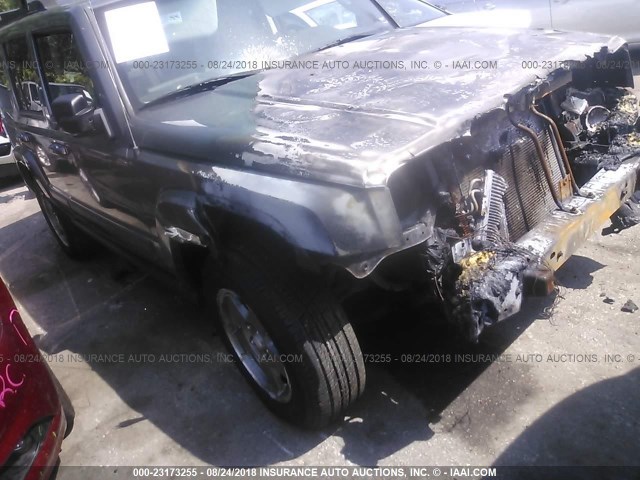 1J8HG48P17C697249 - 2007 JEEP COMMANDER BLACK photo 1