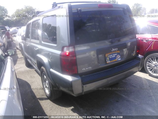 1J8HG48P17C697249 - 2007 JEEP COMMANDER BLACK photo 3