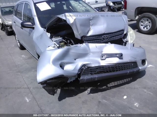 2T1KR32E56C612914 - 2006 TOYOTA COROLLA MATRIX XR SILVER photo 6