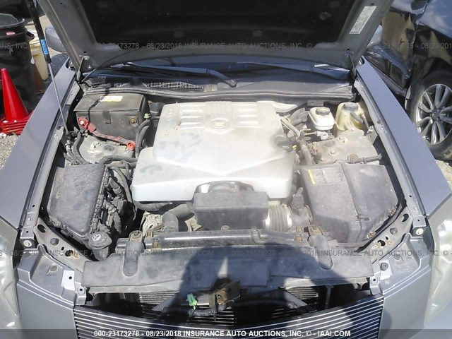 1G6DP567350189493 - 2005 CADILLAC CTS HI FEATURE V6 GRAY photo 10