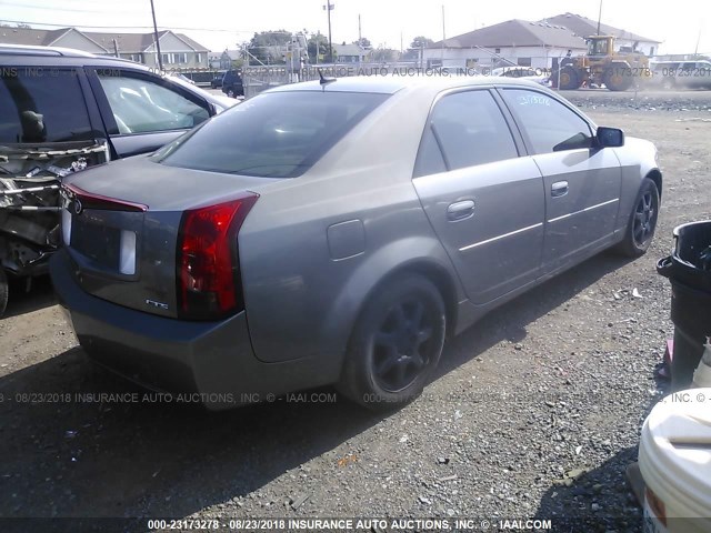 1G6DP567350189493 - 2005 CADILLAC CTS HI FEATURE V6 GRAY photo 4