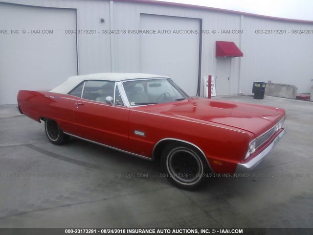 PH27G9D312217 - 1969 PLYMOUTH FURY RED photo 1