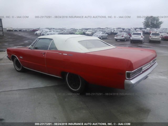 PH27G9D312217 - 1969 PLYMOUTH FURY RED photo 3