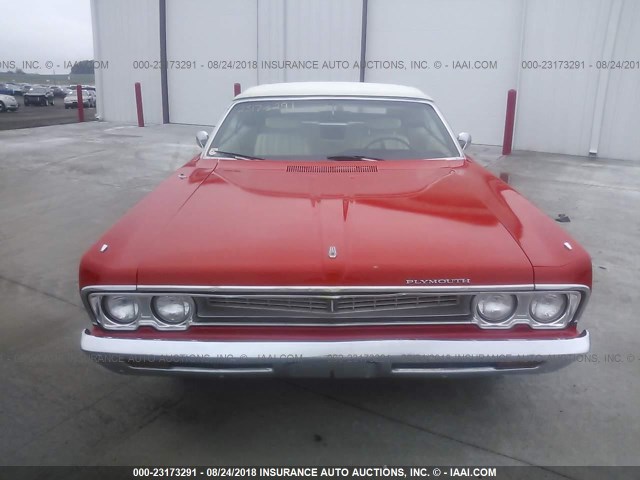 PH27G9D312217 - 1969 PLYMOUTH FURY RED photo 6