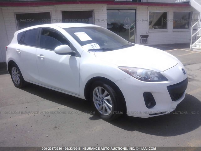 JM1BL1L79D1842494 - 2013 MAZDA 3 WHITE photo 1