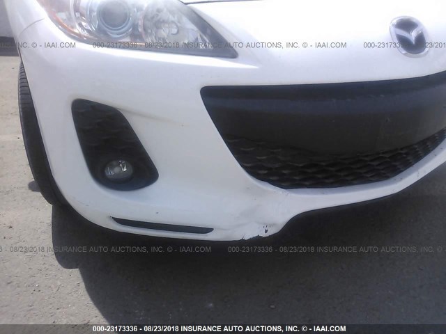 JM1BL1L79D1842494 - 2013 MAZDA 3 WHITE photo 6