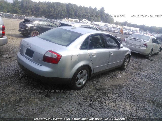 WAULC68E44A061002 - 2004 AUDI A4 1.8T QUATTRO SILVER photo 4