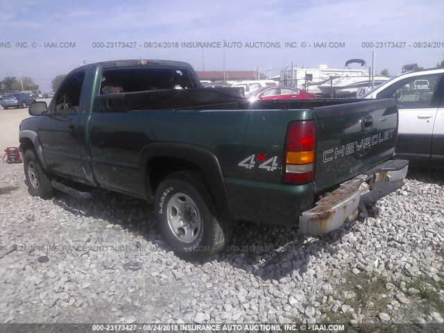 1GCGK24U3YE336287 - 2000 CHEVROLET SILVERADO K2500 GREEN photo 3