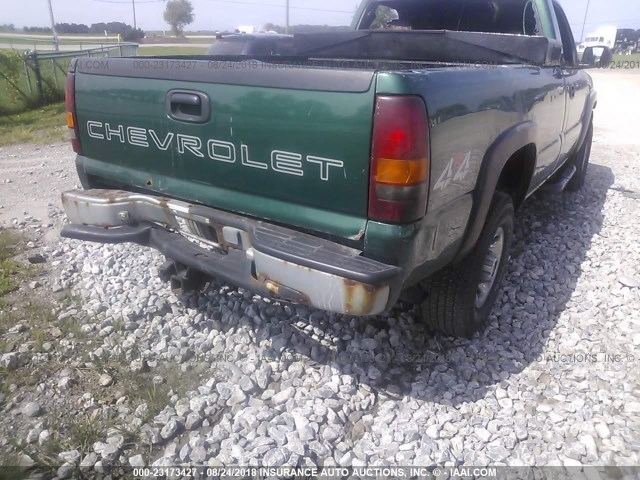 1GCGK24U3YE336287 - 2000 CHEVROLET SILVERADO K2500 GREEN photo 6